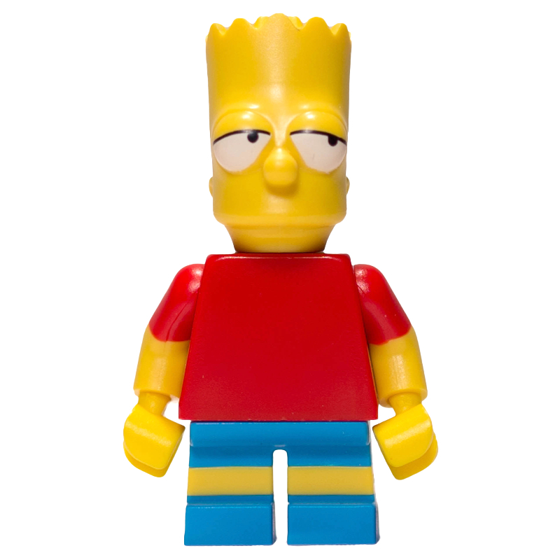 Lego Bart Simpson with Half Closed Eyes