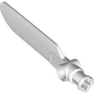 Technic Rotor Blade Small with Hole and Axle Connector End / White