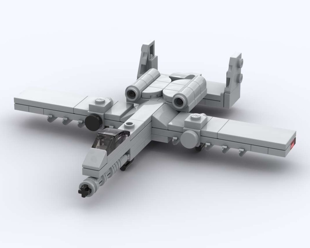 Lego Mini A-10 Thunderbolt II "Warthog" v2 in 1:125 Scale