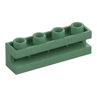 Brick Special 1 x 4 with Groove / Sand Green