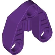 Technic Connector Block 3 x 3 Triangular with Axle, and Pin Hole / Purple