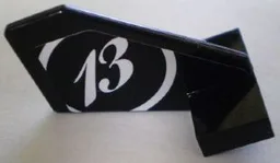 Tail Shuttle, Small with White '13' and Circle Pattern on Right Side (Sticker) - Set 8898