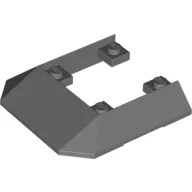 Brick Wedged, Sloped 45° 6 x 6 Double / 33° [Train Roof End] / Dark Bluish Gray