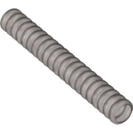 Hose, Ribbed 7mm D. 7L / 5.6cm / Flat Silver