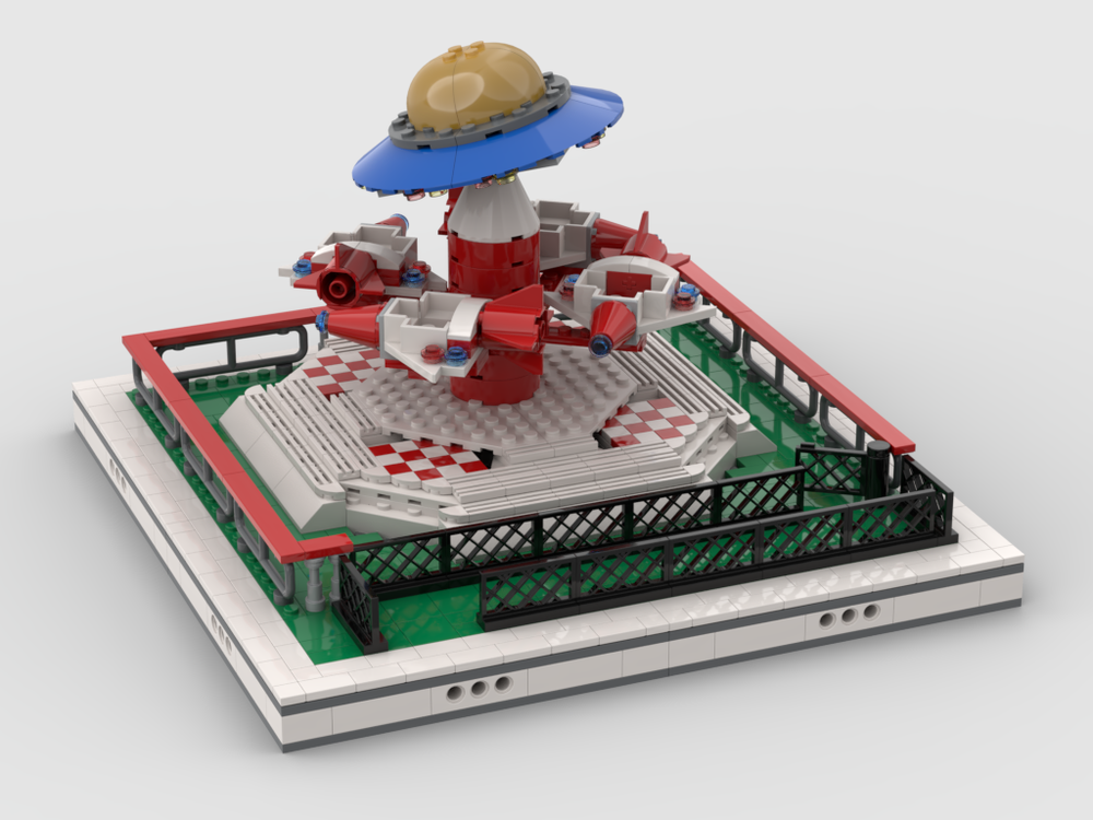 Lego Space Carousel for modular Amusement Park