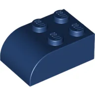 Brick Curved 2 x 3 / Dark Blue