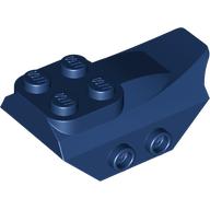Lego Brick Special 2 x 5 with Slope, Studs on Side / Dark Blue