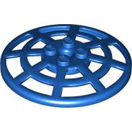 Lego Dish 6 x 6 Inverted, Radar / Webbed [Anti-studs at 90°] / Blue
