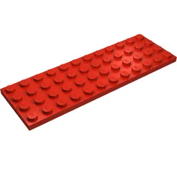 Plate 4 x 12 / Red