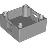 Duplo Container Box 4 x 4 with Studs on Corners / Tan