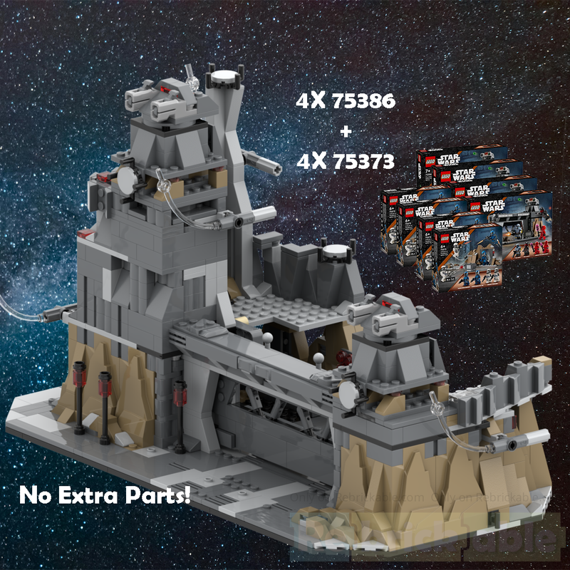 Lego 4X 75386 + 4X 75373 Quadriple quad build