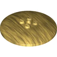Dish 6 x 6 Inverted (Radar) with Solid Studs / Pearl Gold