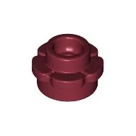 Plant, Flower, Plate Round 1 x 1 with 5 Petals / Dark Red