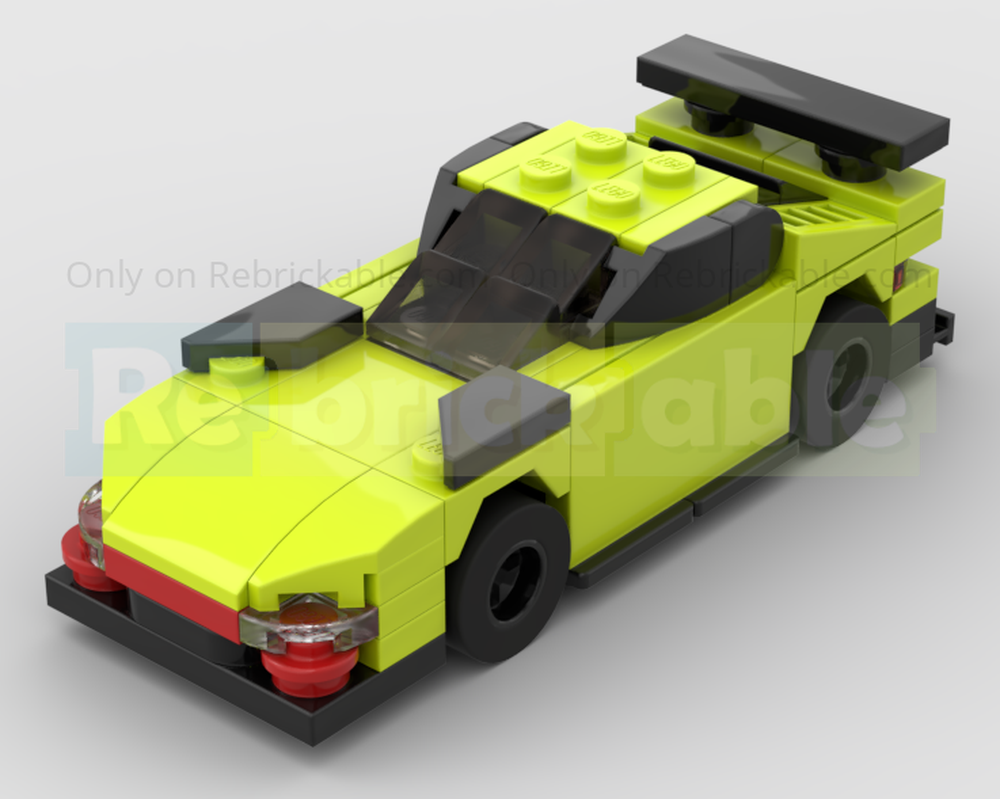 Lego Aston Martin Vantage GTE Racing Car - Half Speed Champions Scale