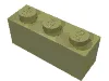 Brick 1 x 3 / Olive Green