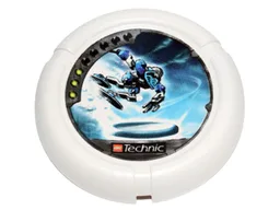 Large Figure Throwing Disk, Ski / Ice, 3 Pips, Ski Throwing Disk Print