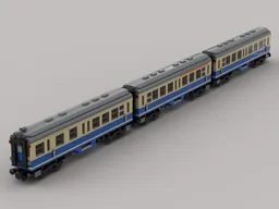 Middle entry wagons from the German Federal Railroad