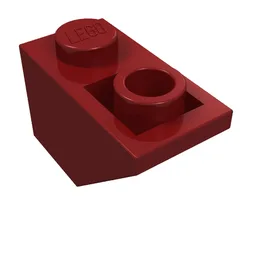 Brick Sloped Inverted 45° 2 x 1 / Dark Red