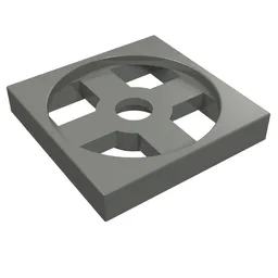Turntable 2 x 2 Plate, Base / Dark Bluish Gray