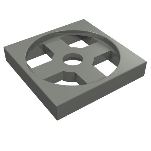 Lego Turntable 2 x 2 Plate, Base / Dark Bluish Gray