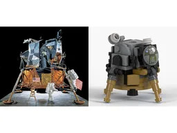 Lunar Module with Opening Hatch