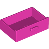 Lego Cupboard 2 x 3 Drawer / Dark Pink