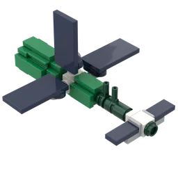 Salyut 4 (1:220 scale - as ISS)