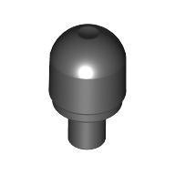 Lego Light Cover 1 x 1 Round with Internal Bar / Bionicle Barraki Eye / Black