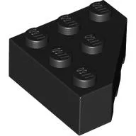 Brick Wedged 3 x 3 Cut Corner / Black