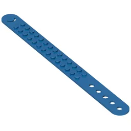 DOTS Bracelet 2 Stud Wide / Blue
