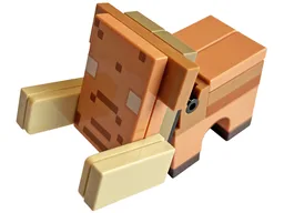 Minecraft Hoglin, Baby, Nougat Face (Nougat Plate, Modified 1 x 3 with 2 Studs) - Brick Built