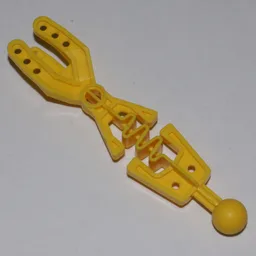 Large Figure Skeletal, Arm Forked with Flexible Center and Ball Joint / Yellow