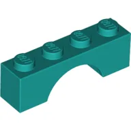 Brick Arch 1 x 4 / Dark Turquoise