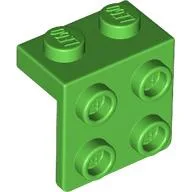 Bracket 1 x 2 - 2 x 2 / Bright Green