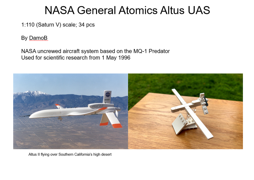Lego DamoB's NASA General Atomics Altus