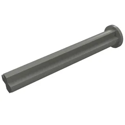 Technic Axle 4 with Stop / Dark Bluish Gray