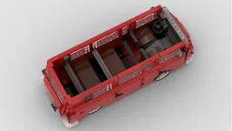 Barkas B1000 Bus / Van Red