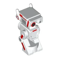 Droid BD-1 with Red and Black Markings Print / White