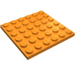 Plate 6 x 6 / Orange
