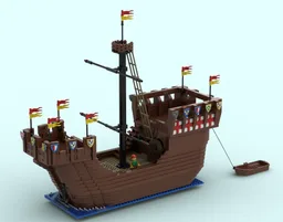 Medieval "Castle-Ship" (Great Cogue)