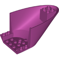 Lego Aircraft Fuselage Curved Aft Section 6 x 10 Bottom / Magenta