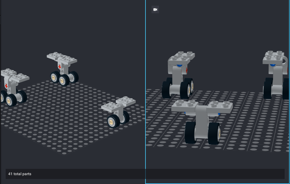 Lego retracting plane wheels