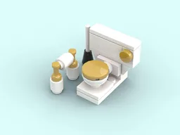 Furnished bathroom