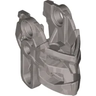 Large Figure Head Connector Block (Toa Okoto) / Flat Silver