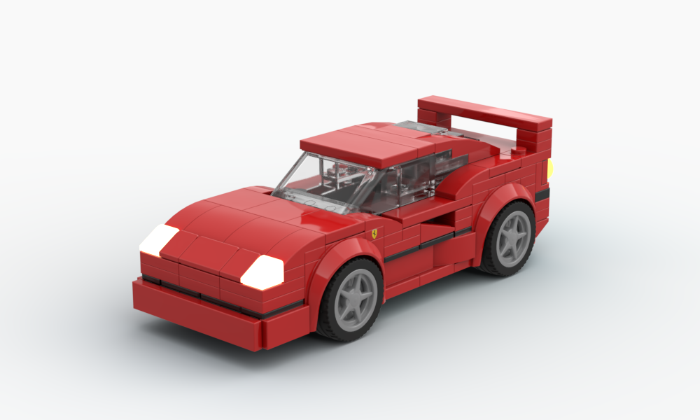 Lego Ferrari F40 Competizone mod (set 75890-1)