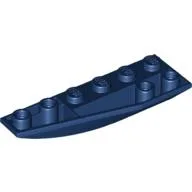 Brick Wedged, Curved Inverted 6 x 2 Left / Dark Blue