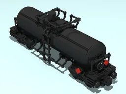 Tank Car - General Service - 6 wide - Black