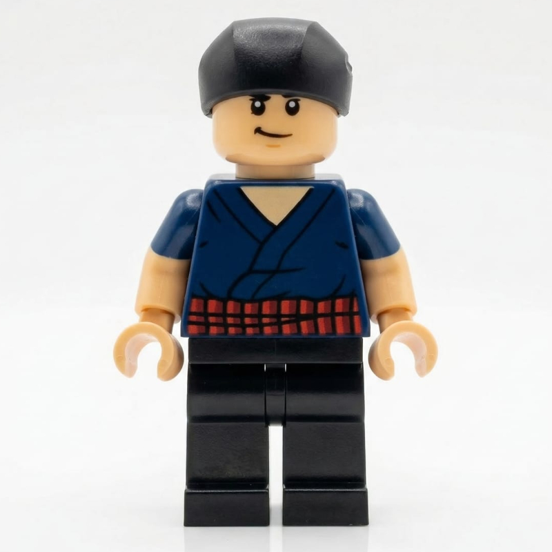 Lego Roronoa Zoro, Blue Tunic, Hair