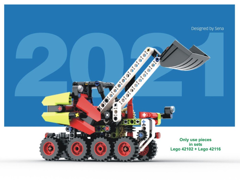 Lego The Excavator - A Combination of LEGO Technic 42102 and LEGO Technic 42116