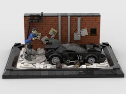Noël Batmobile Display Scene